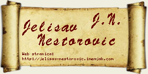 Jelisav Nestorović vizit kartica